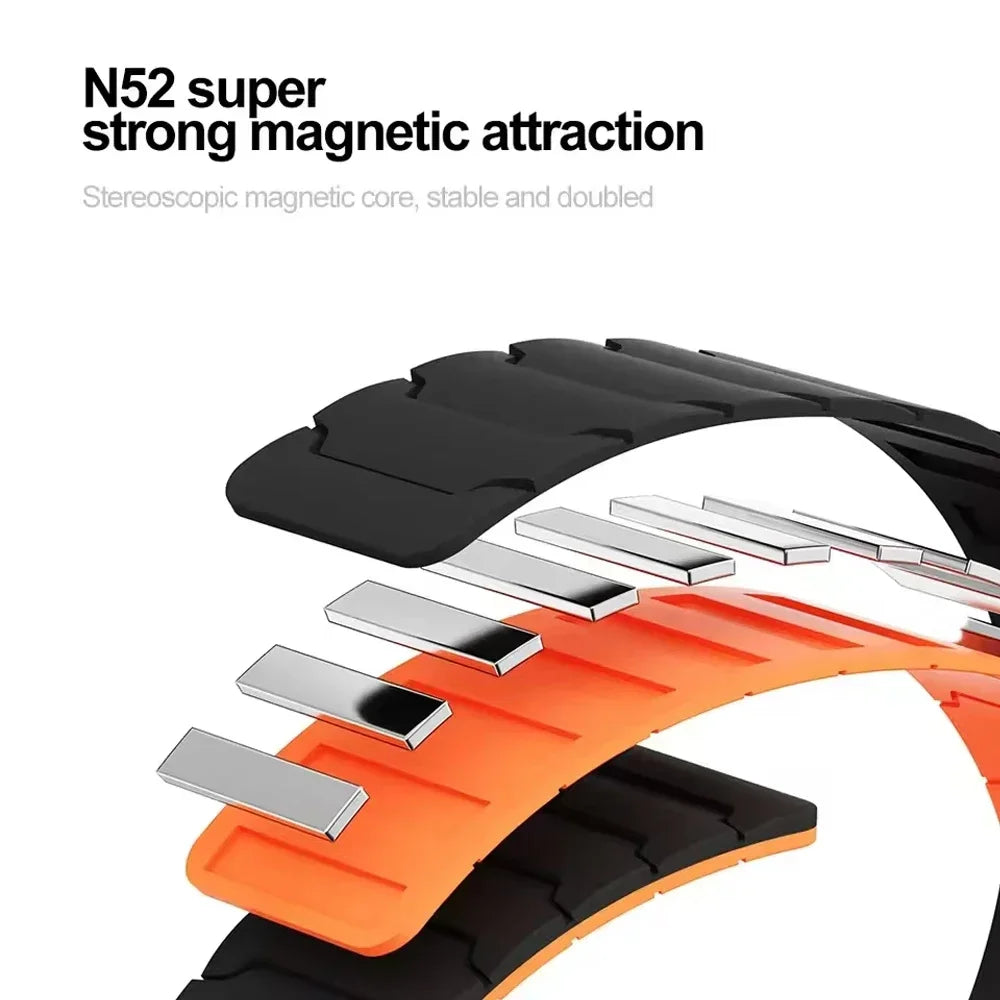 COROS Silicone Magnetic Watch Band Unisex Loop Strap for COROS Smartwatch
