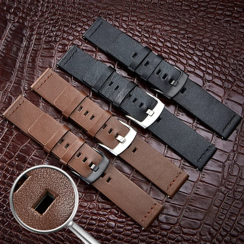 OnePlus Smartwatch Bands Leather Strap for Men Women Quick Release