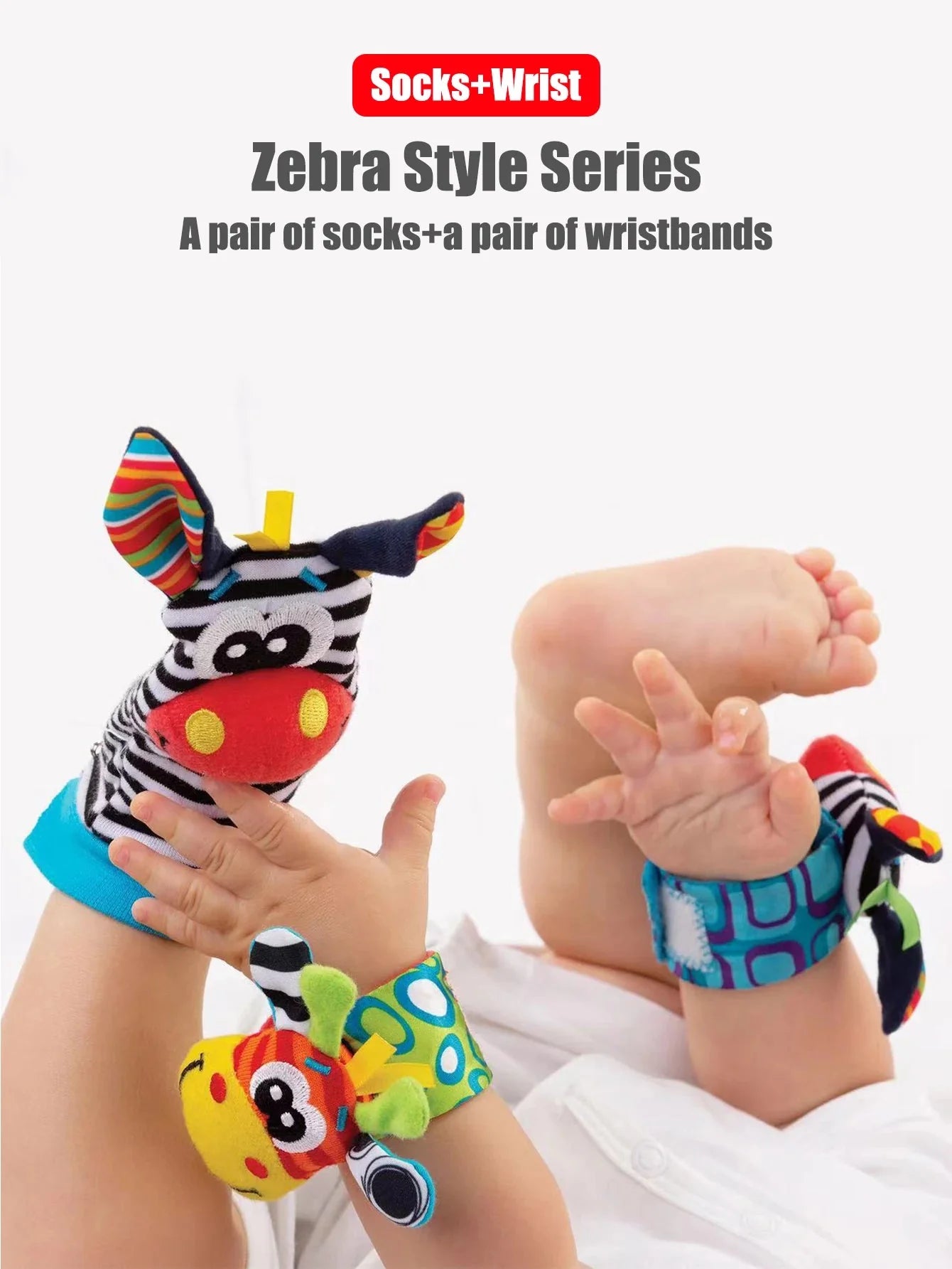 Baby Wrist Rattle Socks Sensory Educational Toys Set