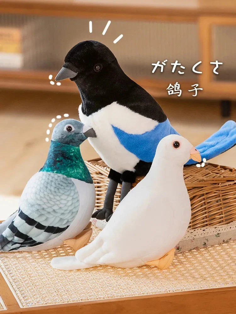 Simulation Pigeon Plush Toy – Cartoon Peace Dove Stuffed Doll Gift