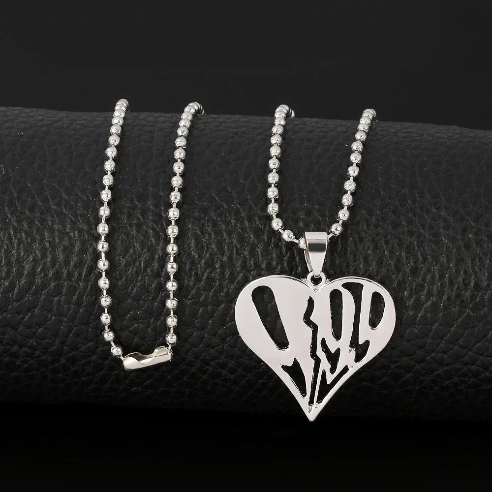 Men Hip Hop Full Rhinestone King Queen Pendants Necklaces Bling Bling Iced Out Cuban Link Chain Hiphop Necklace Men Jewelry Gift