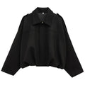 Women’s Suede Bomber Jacket – Cropped Racing Style