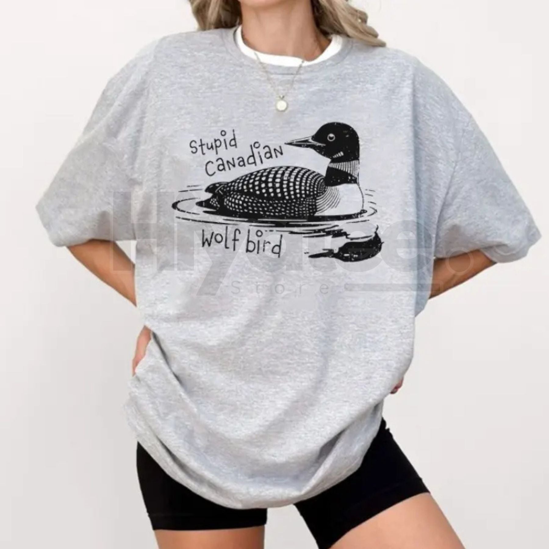 "Stupid Canadian Wolf Bird" T-Shirt