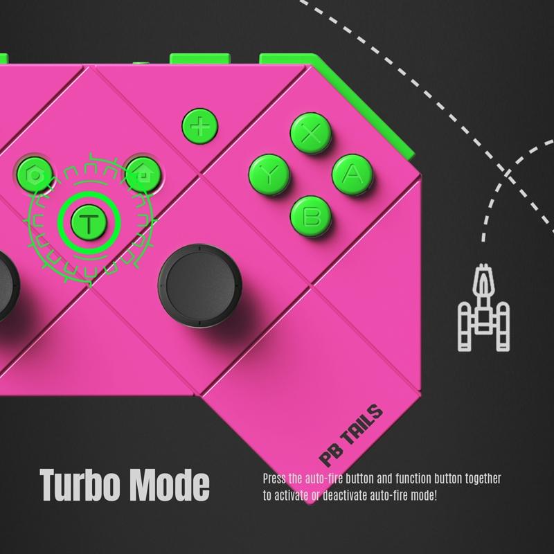 NNEIDS Rose Red Gamepad For Switch - Tooth Design