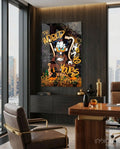 Owner of the World: Urban Billionaire Glass Wall Art || Designer Collection