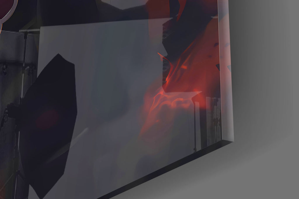 Akatsuki Itachi Glass Wall Art || Designer Collection