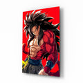 Warrior Furious Spirit Glass Wall Art || Designer Collection
