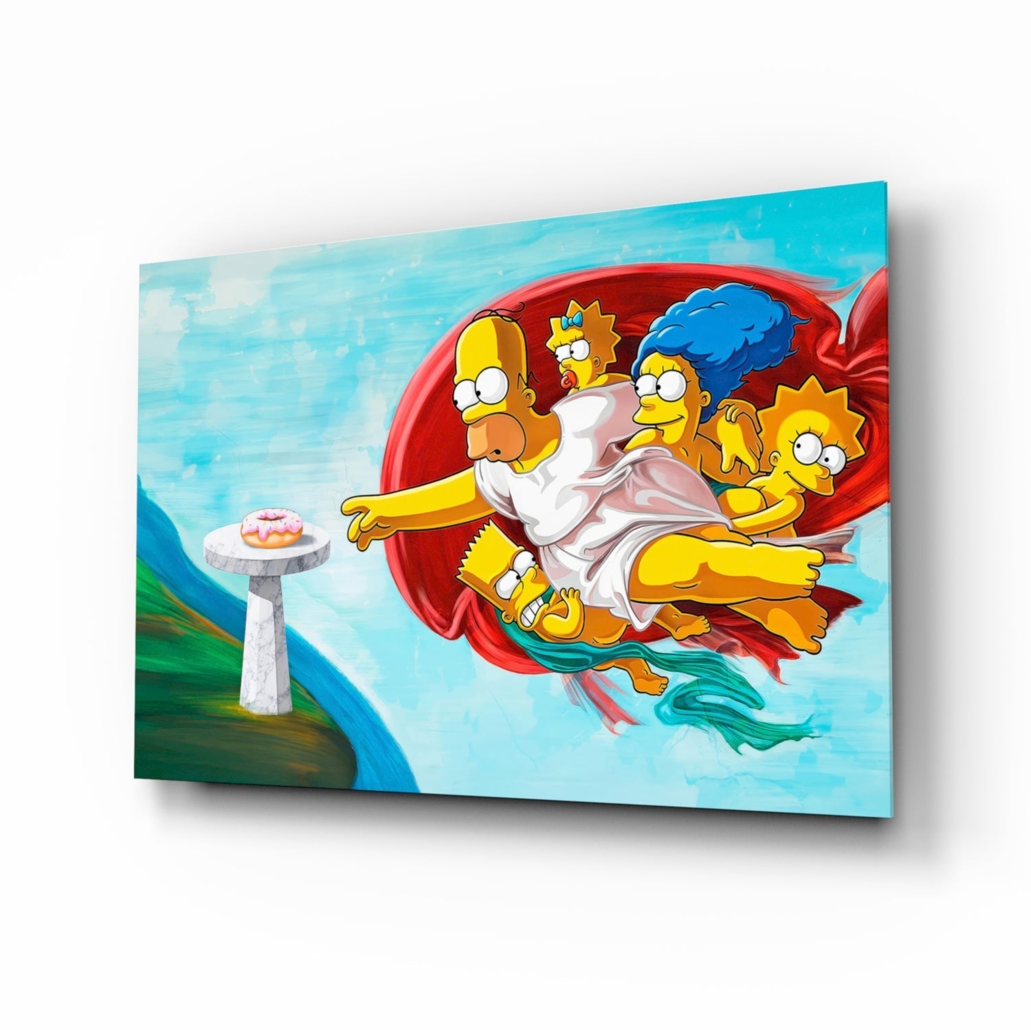 Homer's Genesis Glass Wall Art || Designer Collection