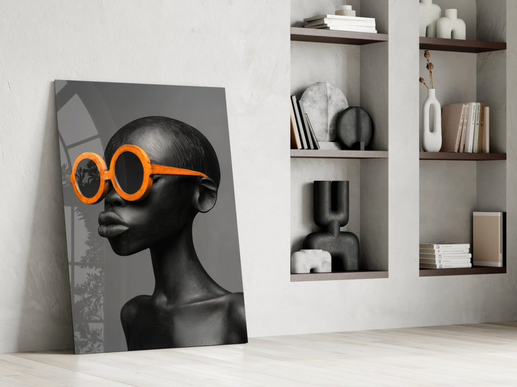 Faces of Colors Glass Wall Art || Designer Collection