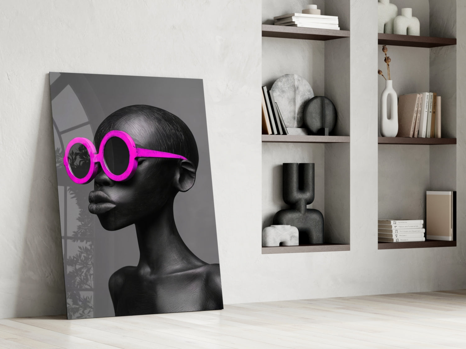Faces of Colors Glass Wall Art || Designer Collection