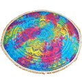 Tie Dye Ombre Round Mandala Crochet Tapestry 70 Inch