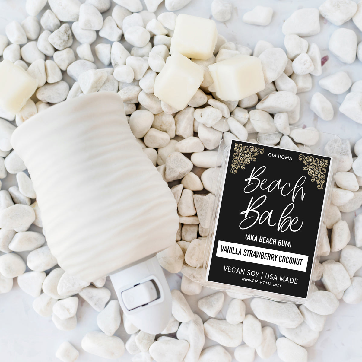 Vanilla Strawberry Coconut Scented Candle Soy Blend Natural Fragrance Jar For Home Room Gift