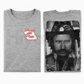 Vintage Racing Rebel Gesture T-Shirt – Retro Motorsport Fan Graphic Tee, Unisex Cotton Shirt