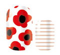 Red Posie Stripe