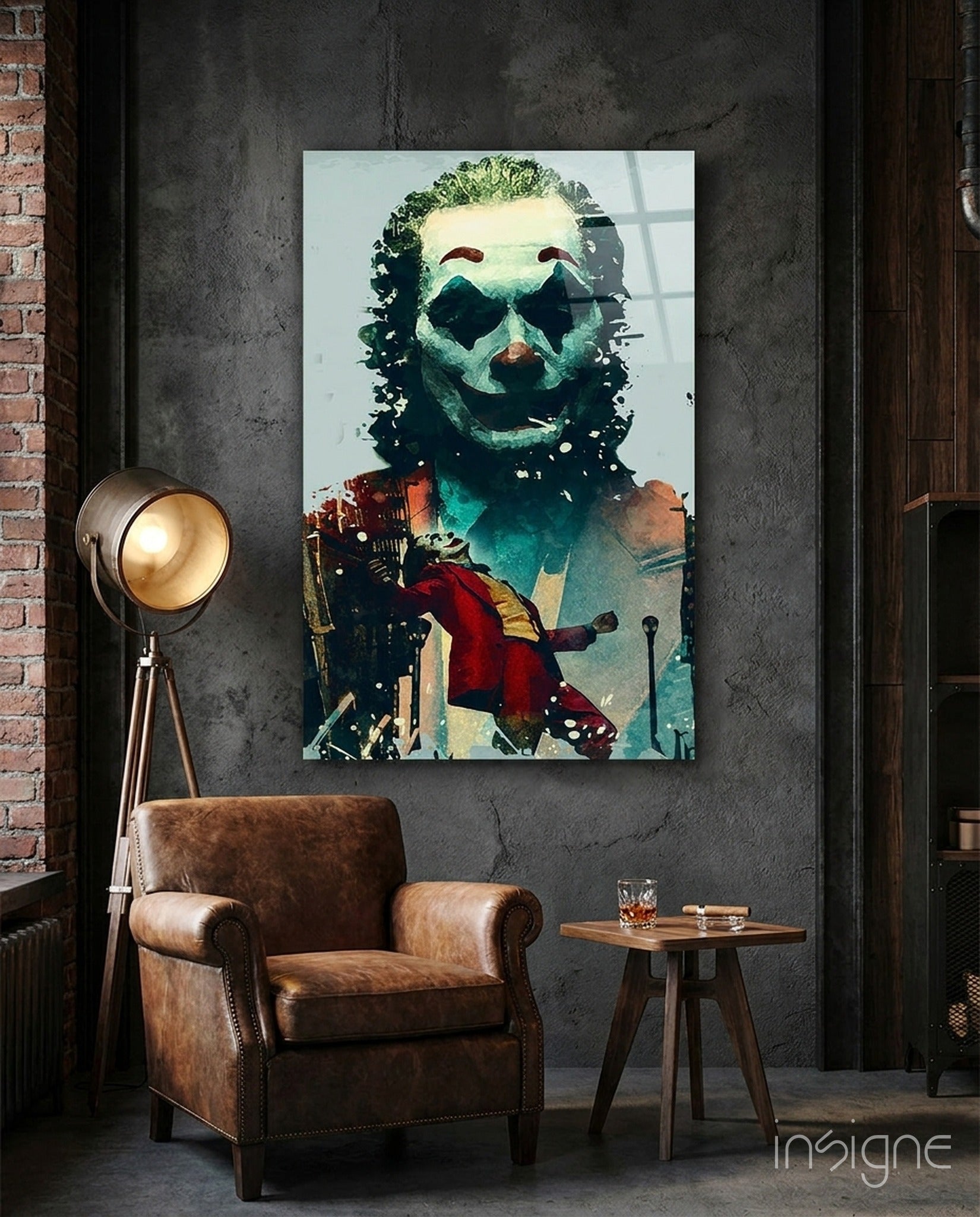Joker Glass Wall Art