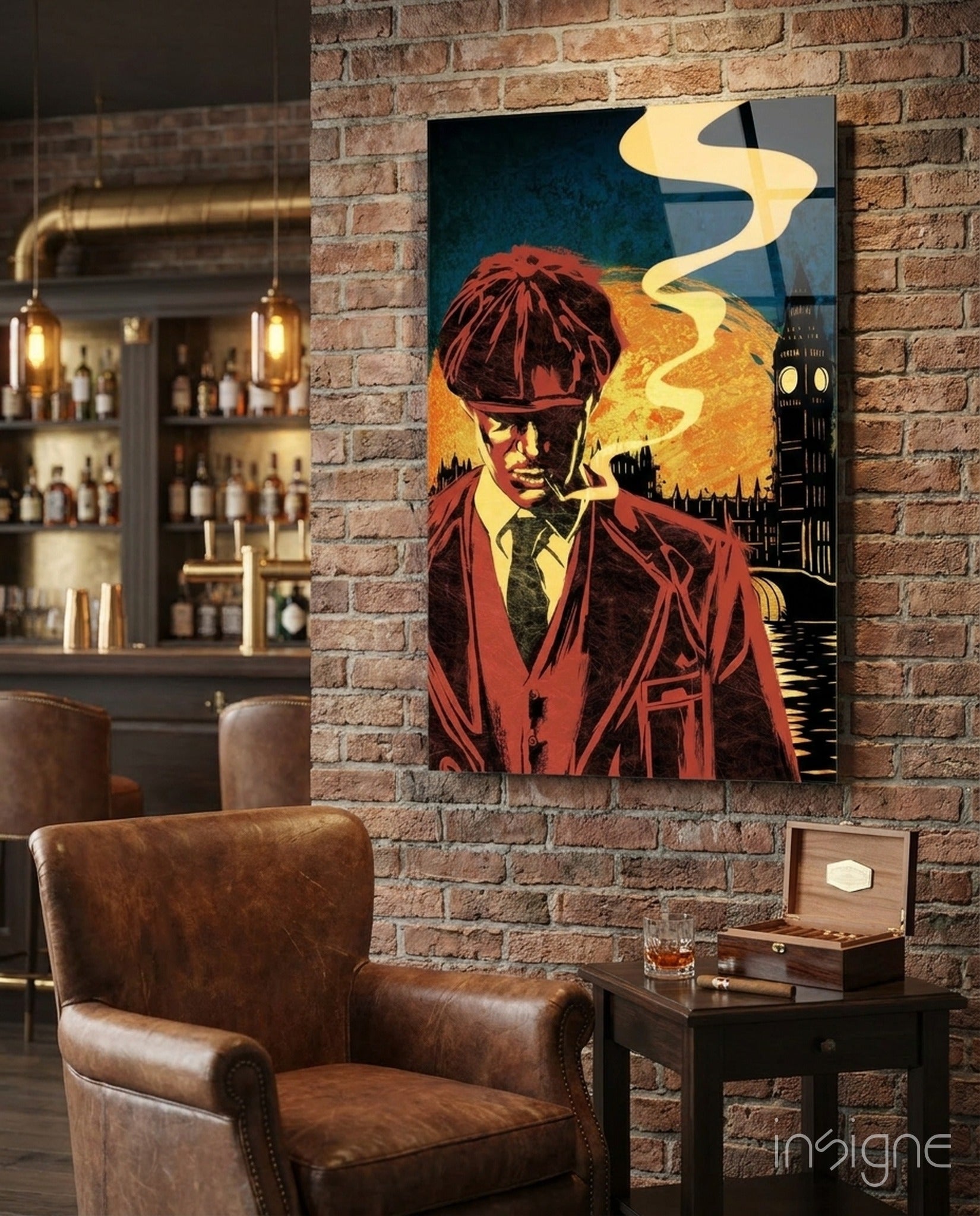Peaky Blinders Glass Wall Art