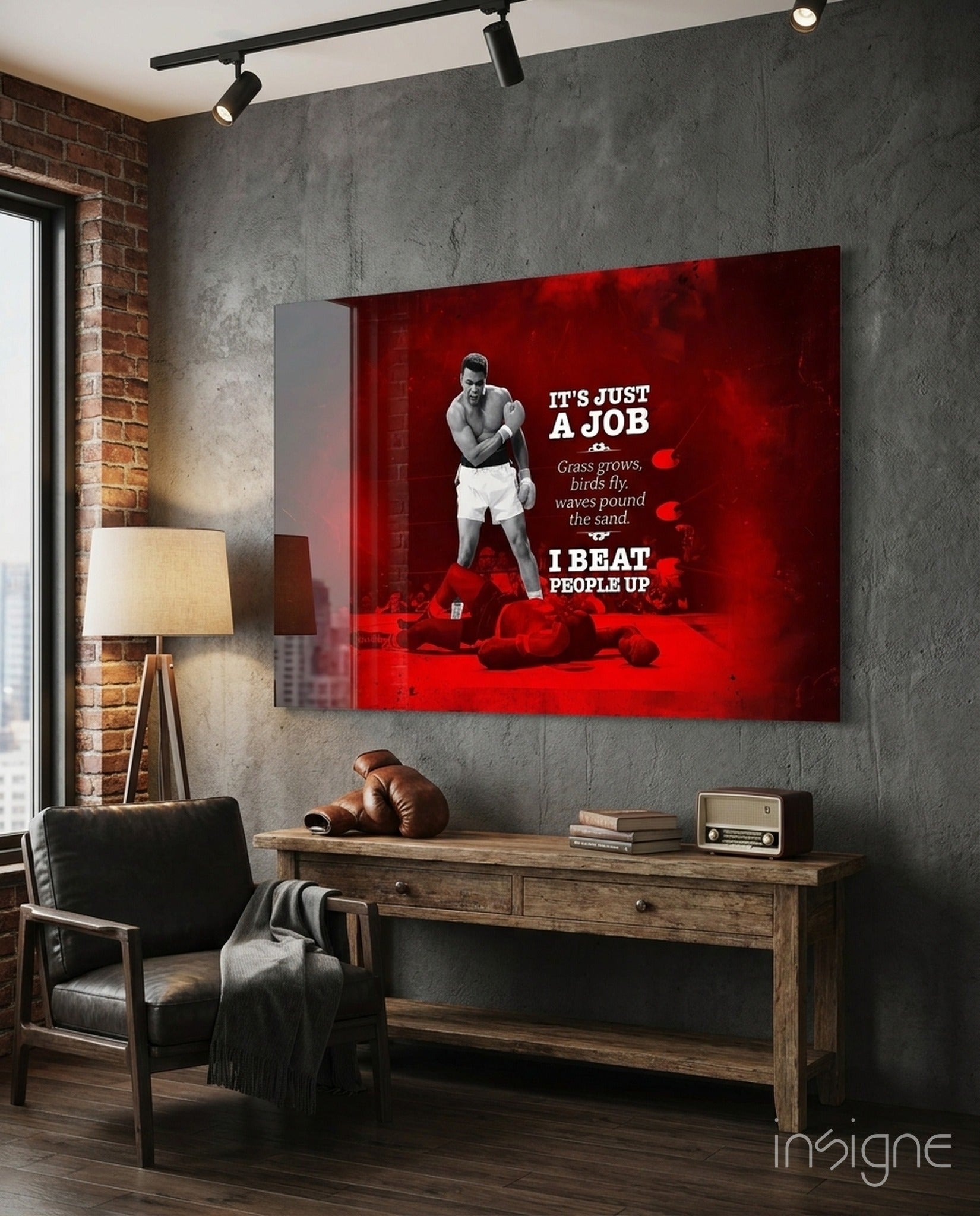 Muhammad Ali Glass Wall Art