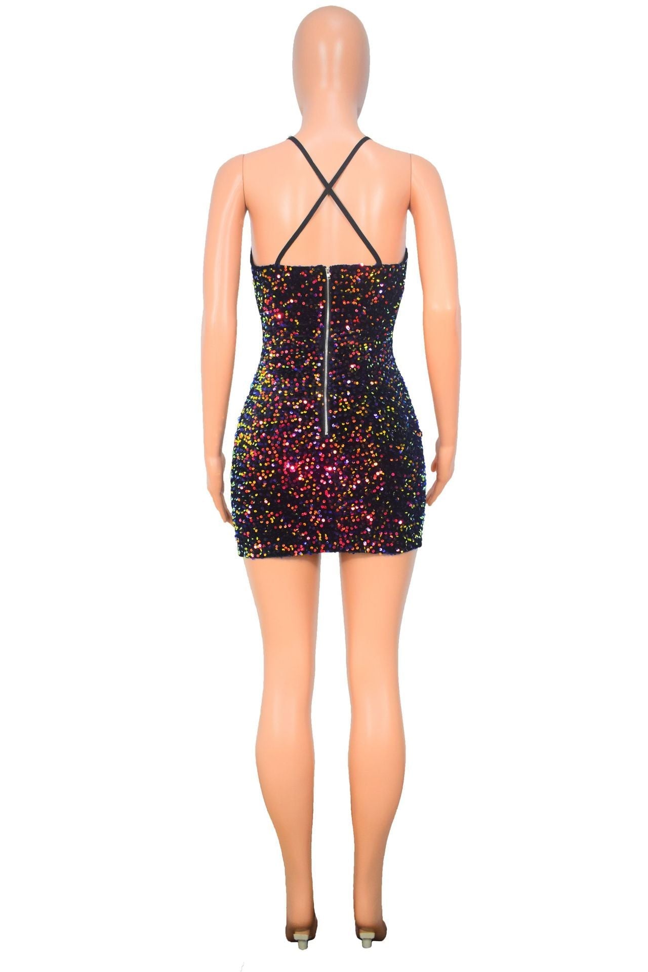 Women's Open-back Hollowed-out Sleeveless Prom Dress