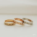 S925 Sterling Silver Personalized Custom Glossy Ring Men