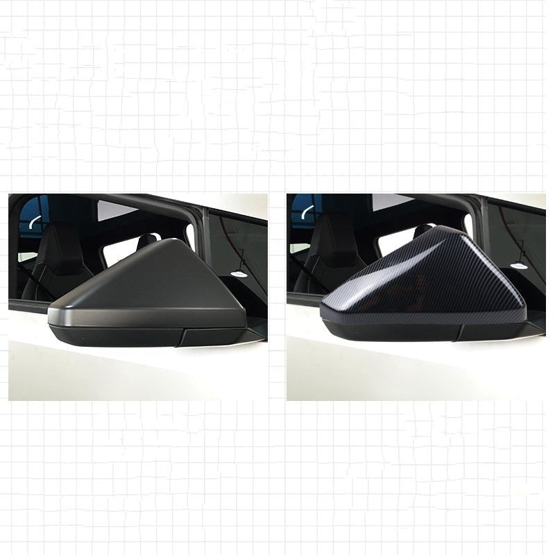 ABS Mirror Covers for Cybertruck | Carbon Fiber Pattern | 2 Finishes | TESERY