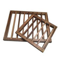 Acacia Wood Trivet Set Of 2 Large Heat Resistant Kitchen Hot Pads Rustic