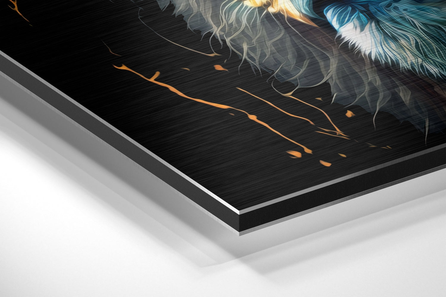 Lion Brushed Aluminum Dibond Wall Art