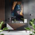 Batman Brushed Aluminum Dibond Wall Art