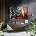 Harley Quinn Brushed Aluminum Dibond Wall Art