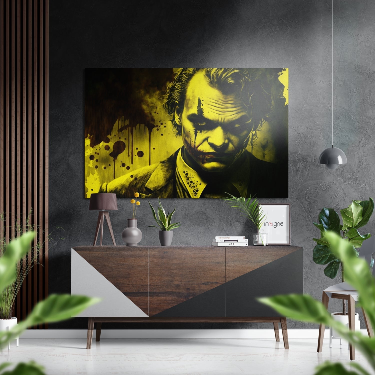 Joker Brushed Aluminum Dibond Wall Art