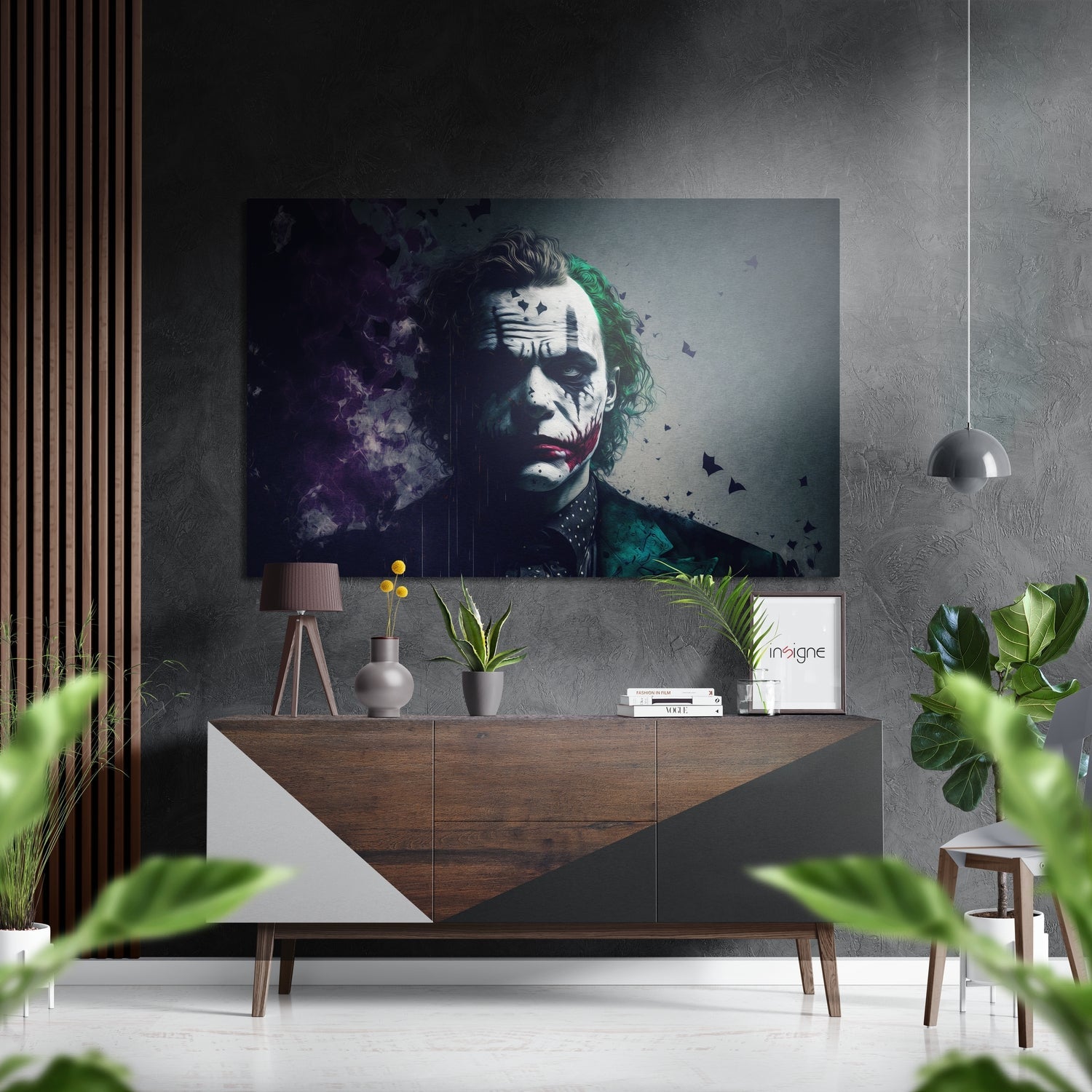 Joker Brushed Aluminum Dibond Wall Art