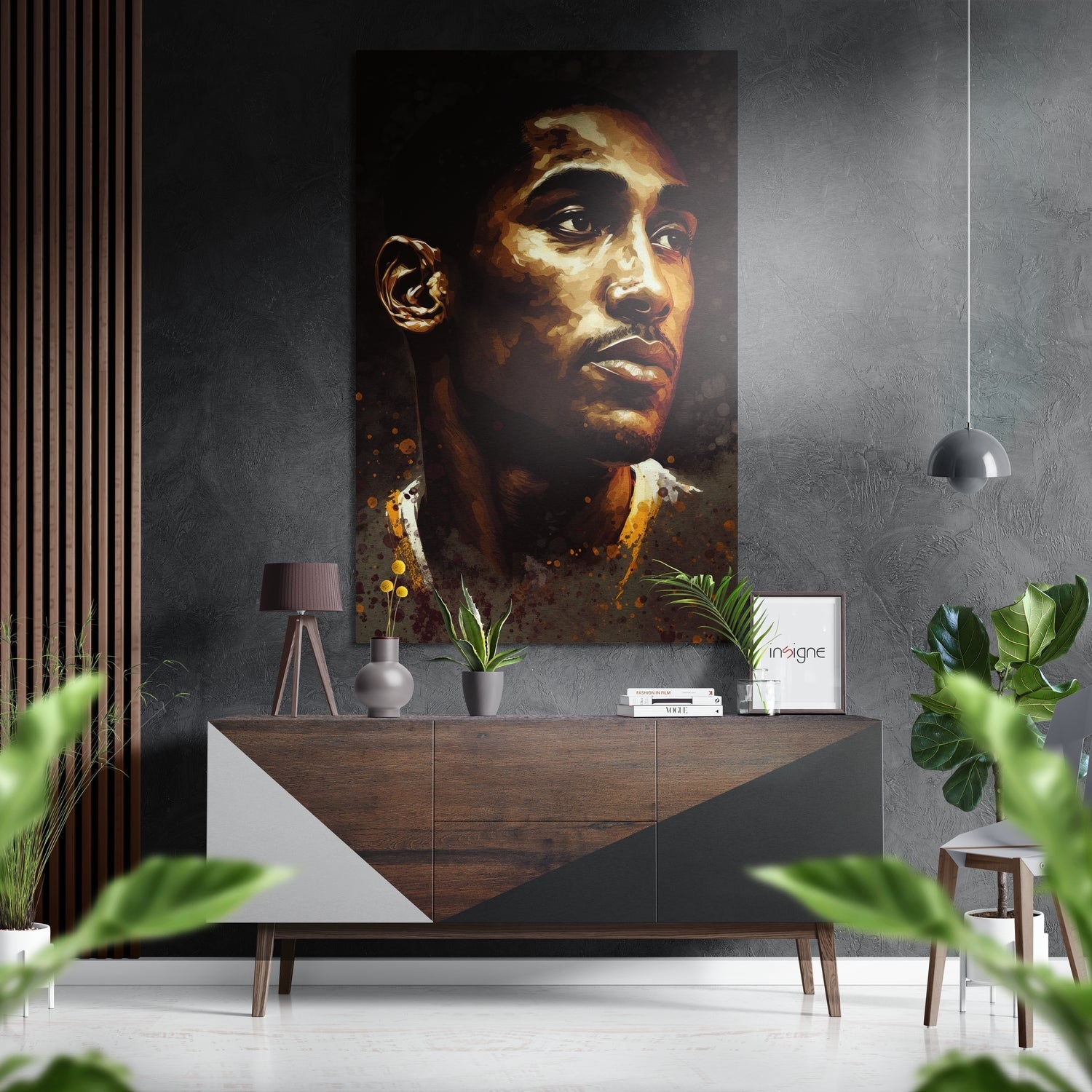 Kobe Bryant Brushed Aluminum Dibond Wall Art