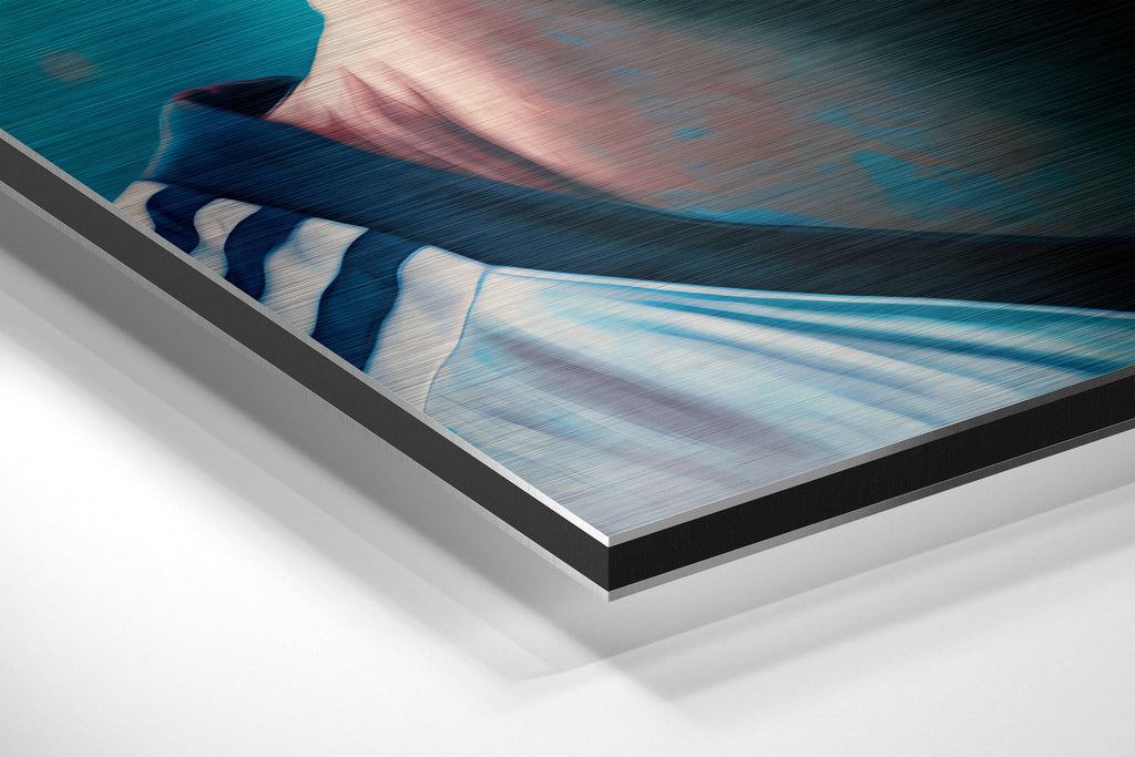 Messi Brushed Aluminum Dibond Wall Art