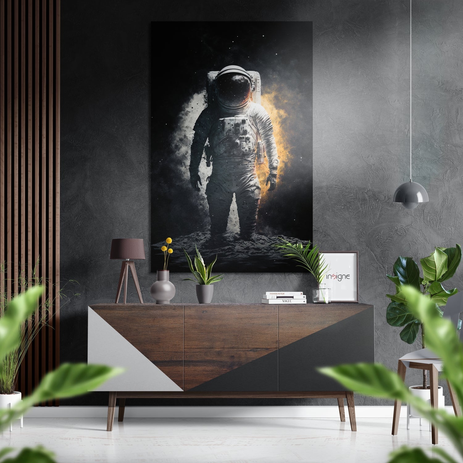 Astronaut  Brushed Aluminum Dibond Wall Art