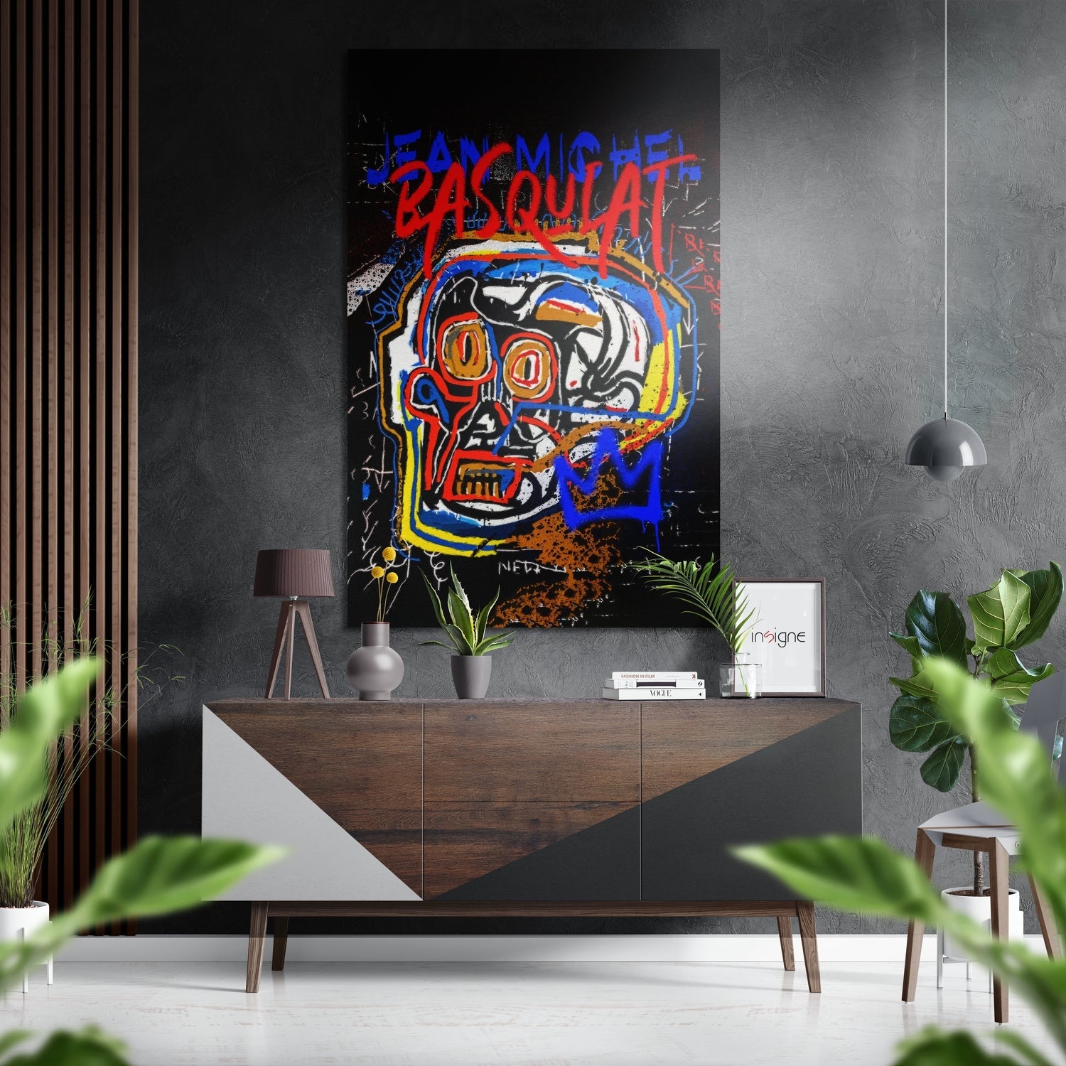 Basquiat Brushed Aluminum Dibond Wall Art