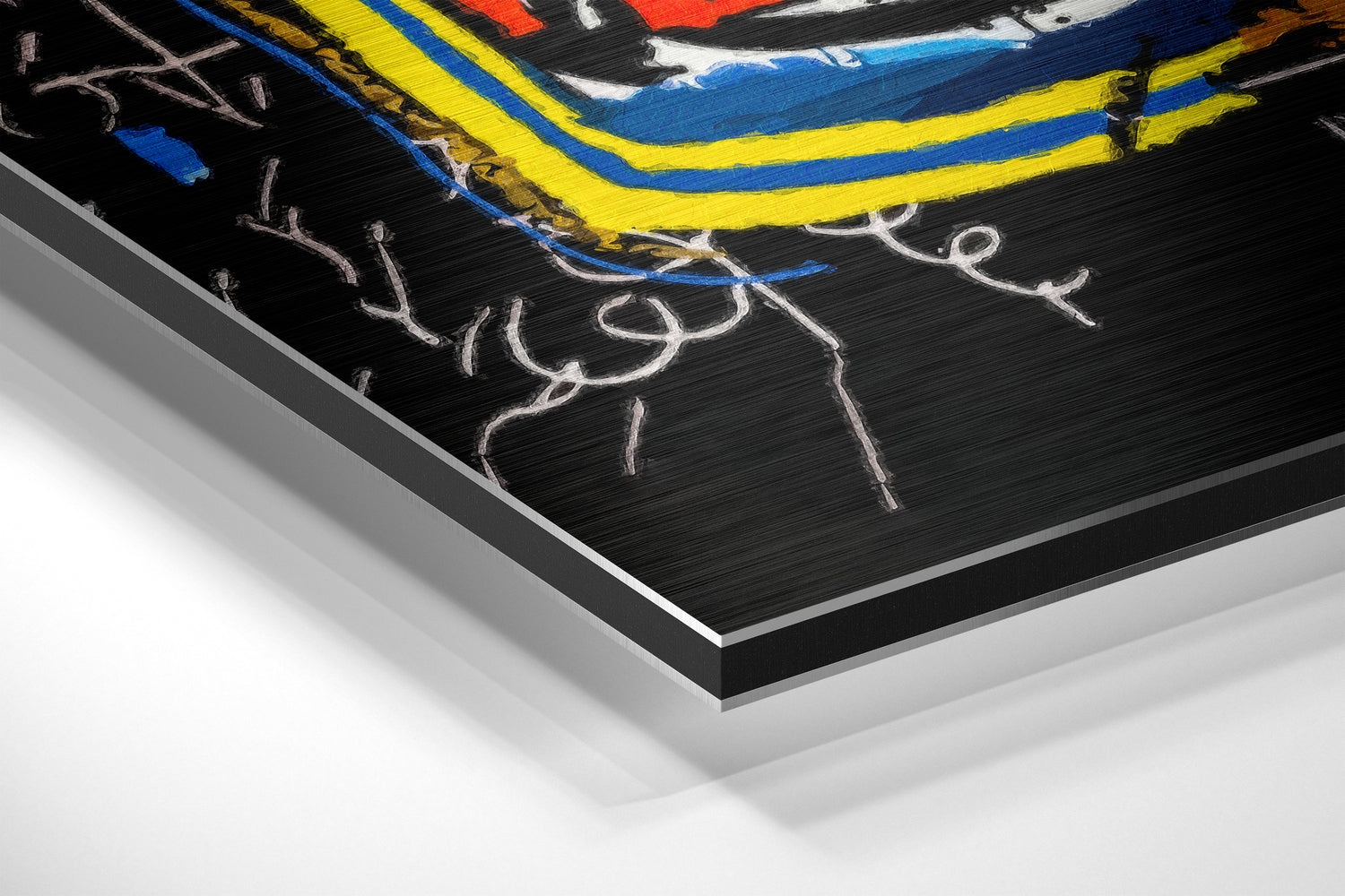 Basquiat Brushed Aluminum Dibond Wall Art