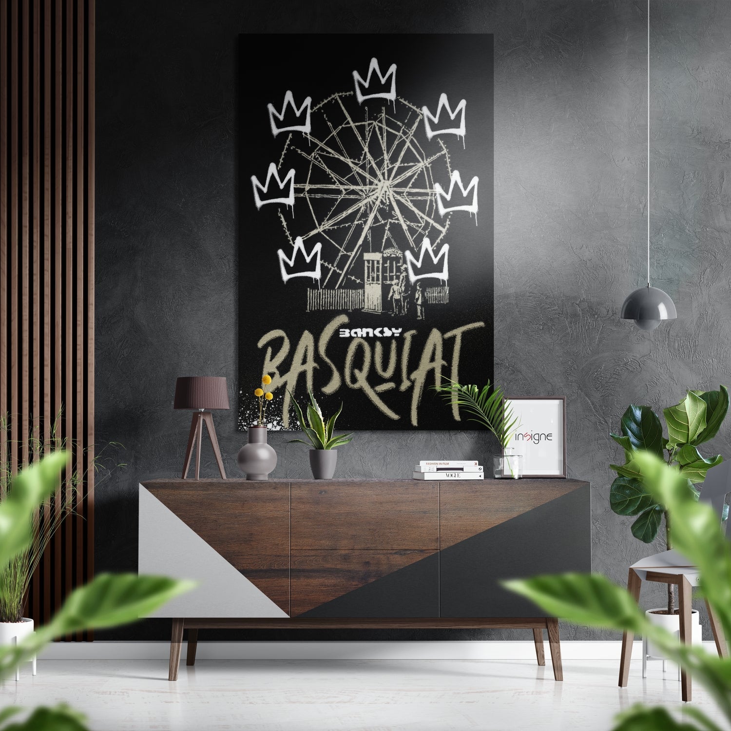 Basquiat Brushed Aluminum Dibond Wall Art