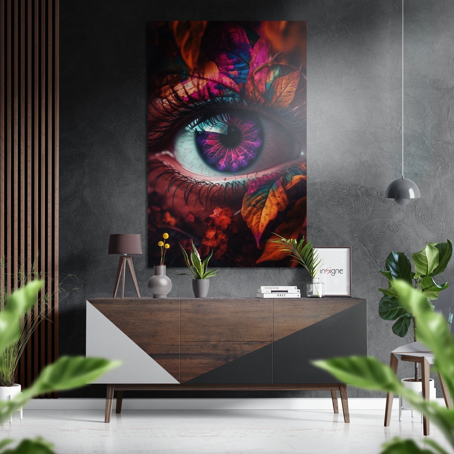 The Eye Brushed Aluminum Dibond Wall Art