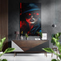 Woman Brushed Aluminum Dibond Wall Art