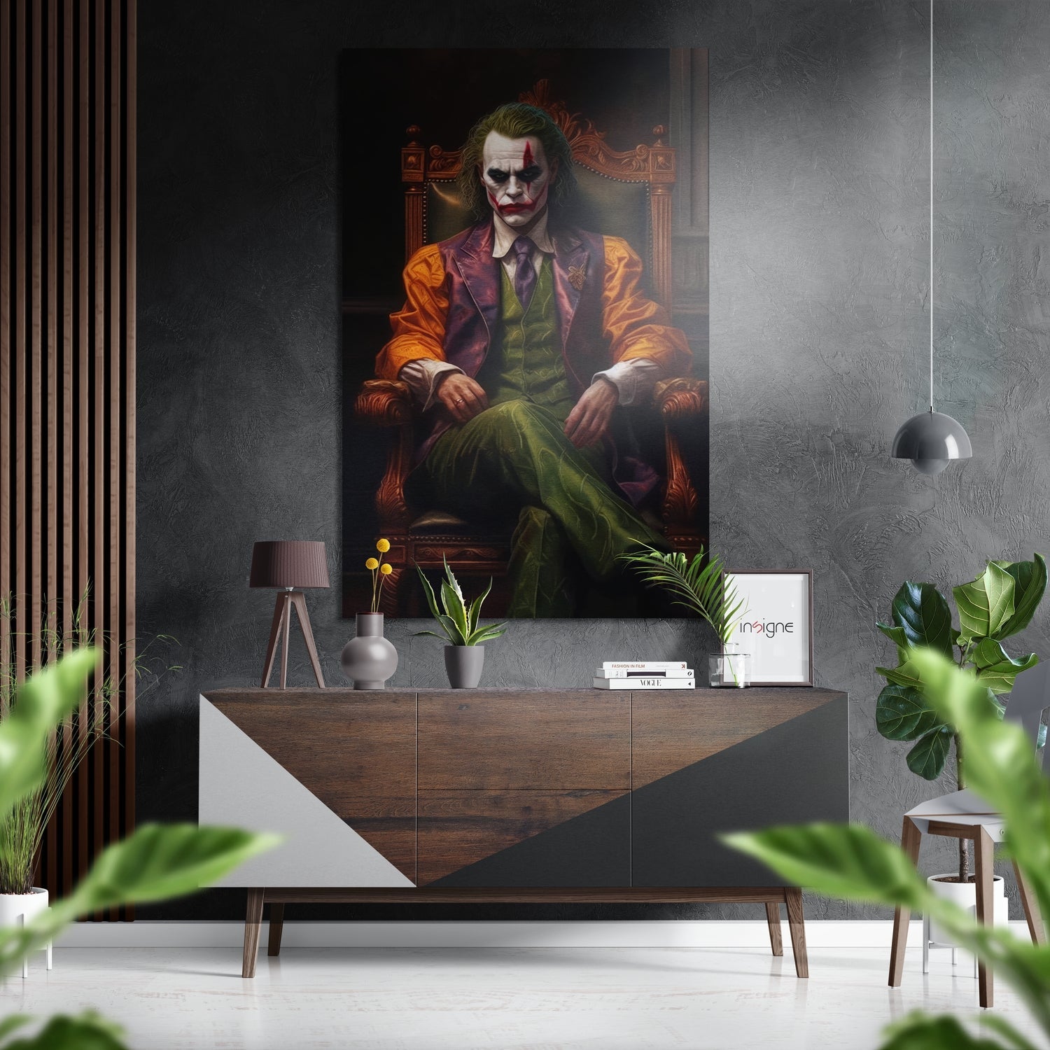 Joker Brushed Aluminum Dibond Wall Art