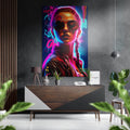 Woman Brushed Aluminum Dibond Wall Art
