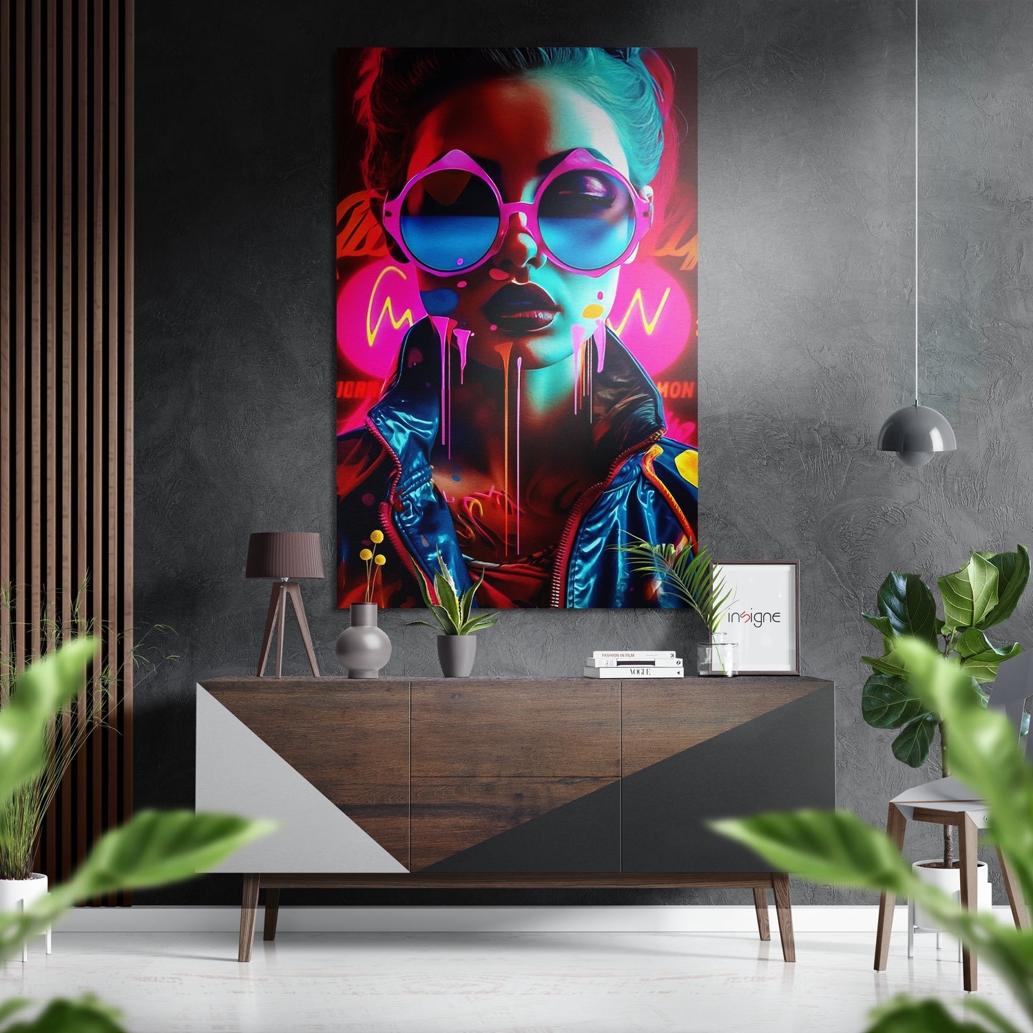 Woman Brushed Aluminum Dibond Wall Art