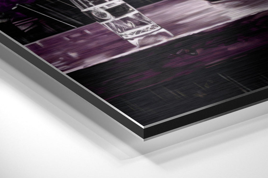 Woman in a Bar Brushed Aluminum Dibond Wall Art