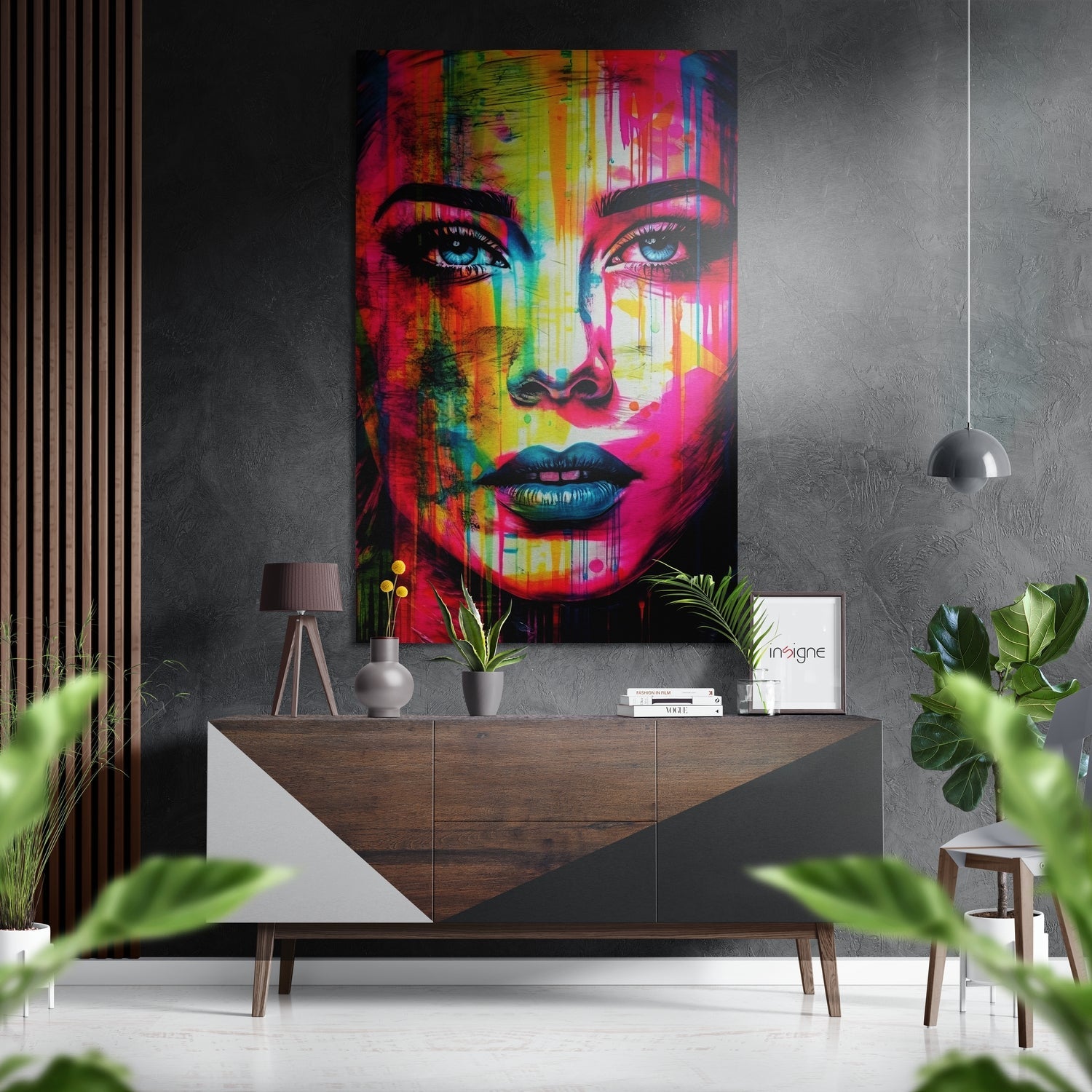 Woman Brushed Aluminum Dibond Wall Art