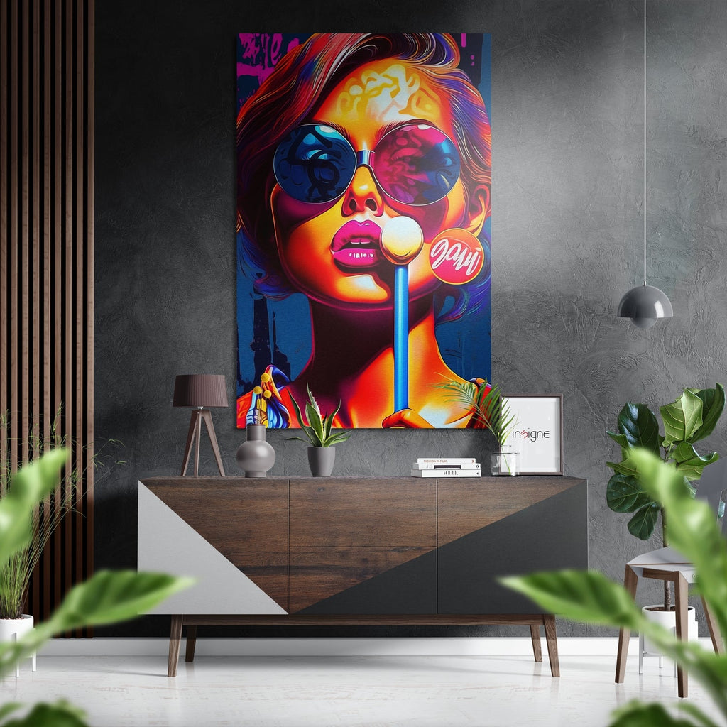 Lollipop Brushed Aluminum Dibond Wall Art