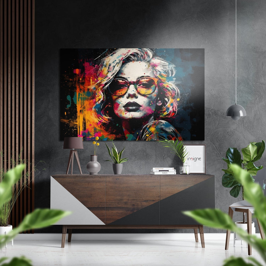 Face of Her Brushed Aluminum Dibond Wall Art