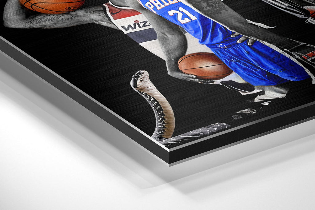 NBA - All Stars Brushed Aluminum Dibond Wall Art