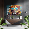 Cool Lion Brushed Aluminum Dibond Wall Art