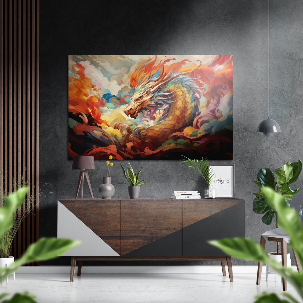 Dragon Brushed Aluminum Dibond Wall Art