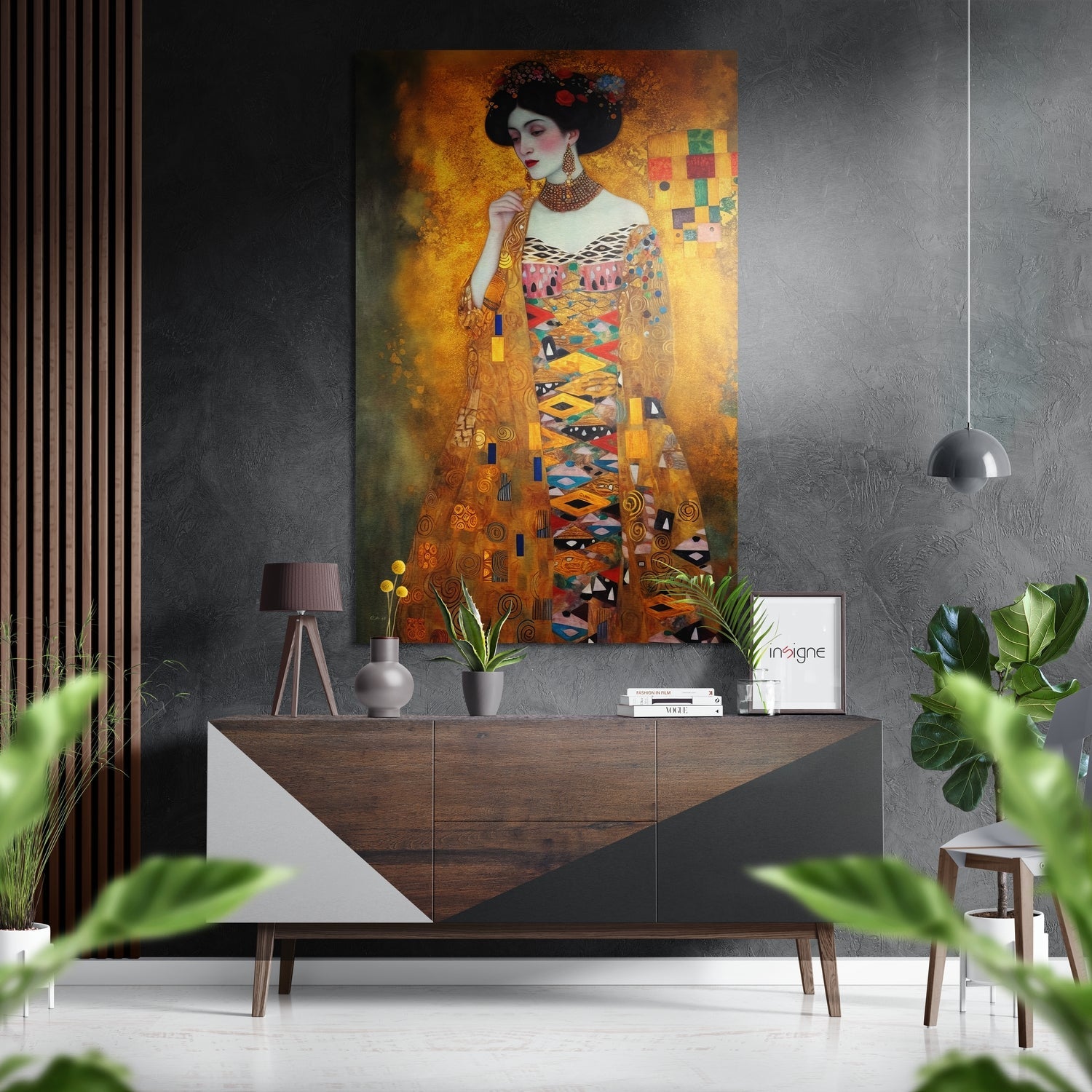 Klimt Brushed Aluminum Dibond Wall Art