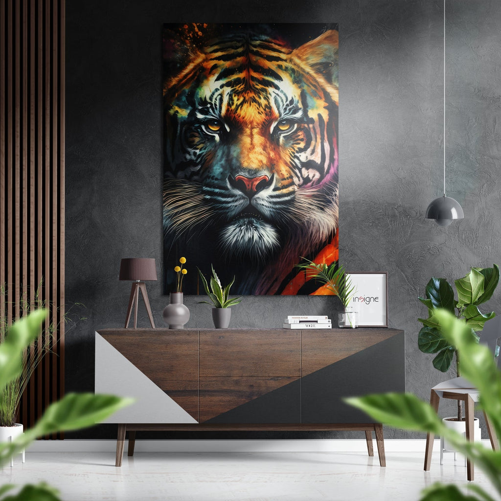 Tiger Brushed Aluminum Dibond Wall Art